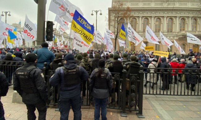 Один з учасників протесту біля Верховної Ради затриманий
