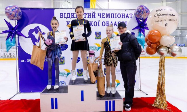 Молоді фігуристки з Білоцерківщини здобули медалі на чемпіонаті Київщини