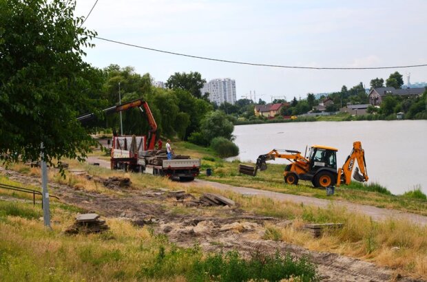 В парку Радунка у Дніпровському районі розпочали капремонт: які роботи заплановані