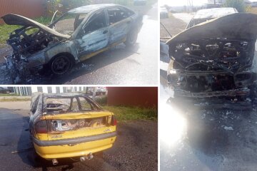 Посеред вулиці загорівся “Renault” — в Гостомелі вщент вигоріла автівка