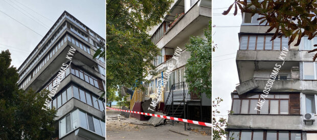 У Києві в Солом'янському районі у багатоповерхівці впав балкон