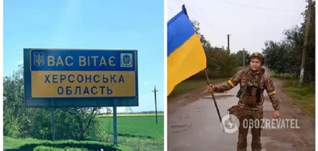 Українські військові показали відео з прапором із Золотої Балки на Херсонщині: вони вже там