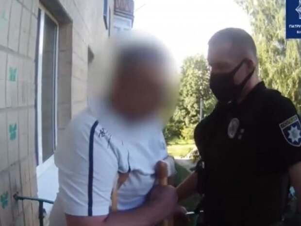 Білоцерківські патрульні завадили чоловіку скоїти самогубство (відео)