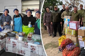 На Переяславщині люди зібрали все, аби зігріти захисників на фронті — шкарпетки, трав’яний чай, заготівлі для гарячого супу