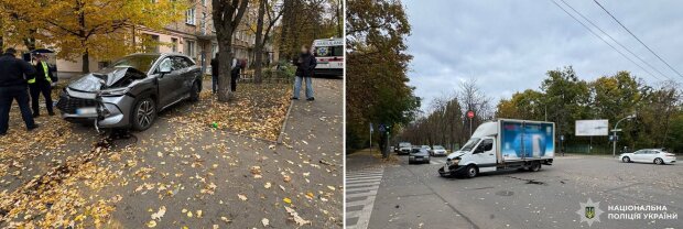 У Шевченківському районі зіткнулись вантажівка та електрокар: постраждало 5 осіб, зокрема діти
