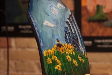 У Києві відкрилася виставка малюнків переможців конкурсу «ArtArmor Діти UA», які розписали бронеплити для військових