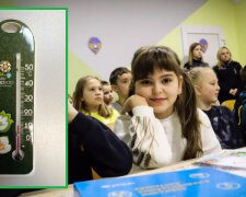 На Київщині поблизу Києва школярі навчаються за температури 13°С