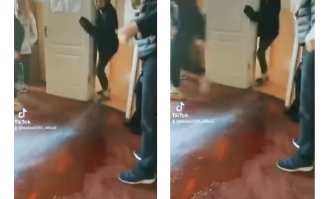 У шкільному туалеті на Троєщині підірвали петарду і ледь не затопили школу (відео)