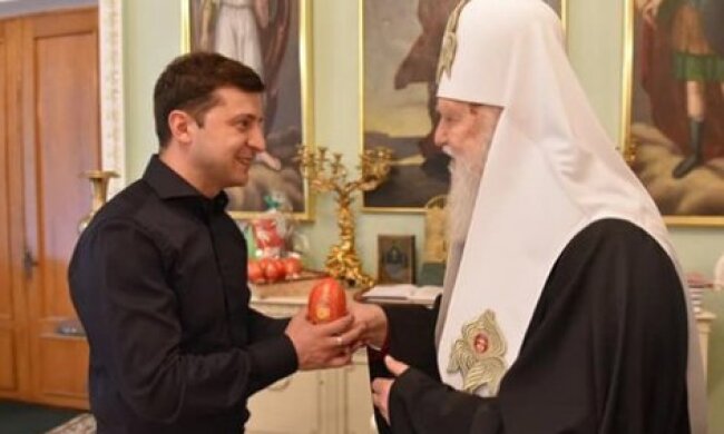 Філарет просить підтримки у Зеленського
