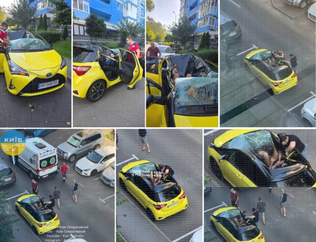 У Києві чоловік випав з 19-го поверху і вижив, приземлившись на дах авто
