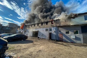 У Києві виникла потужна пожежа, яку видно з різних районів міста - її ліквідували