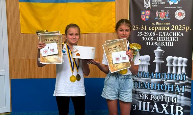 Шахістки з Білої Церкви вибороли титул юних чемпіонок України