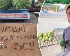 У Переяславі фермер за пів дня продав майже 2 т кавунів — виручені кошти перерахував на ЗСУ