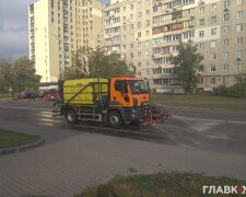 Київські вулиці знову дезінфікують