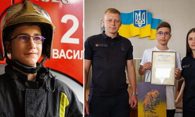 На Київщині хлопець врятував магазин від пожежі — ДСНС вручили подяку