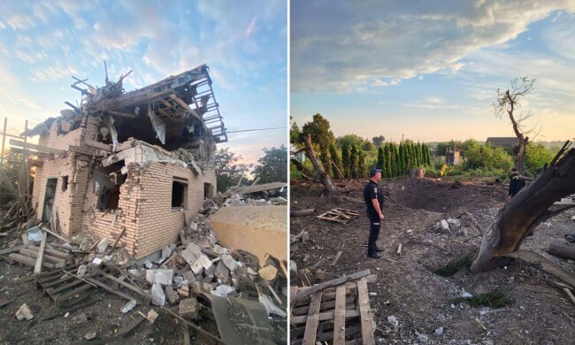 Пошкоджені будинки і поранені - наслідки ворожої атаки на Київщину 27 серпня