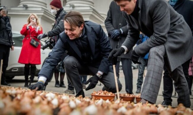 На честь героїв Небесної Сотні в Києві висадили понад сто тисяч тюльпанів