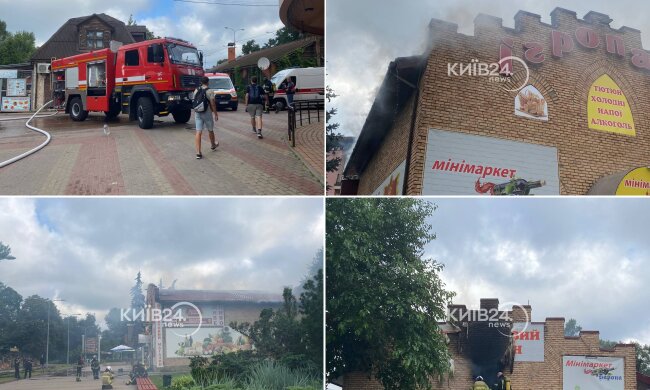 У Гідропарку спалахнула сильна пожежа — на місці працюють ДСНС