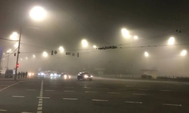 По Києву в найближчу годину з утриманням аж до ранку сильний туман, видимість 200-500 м — Укргідрометцентр