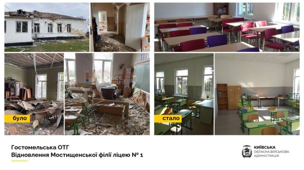 У Гостомельській громаді відновили знищений росіянами освітній заклад