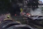 Внаслідок пожежі у Дарницькому районі Києва, згоріло понад 40 транспортних засобів - ДСНС