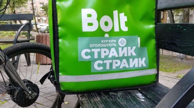 В Києві кур’єри Bolt розпочали страйк
