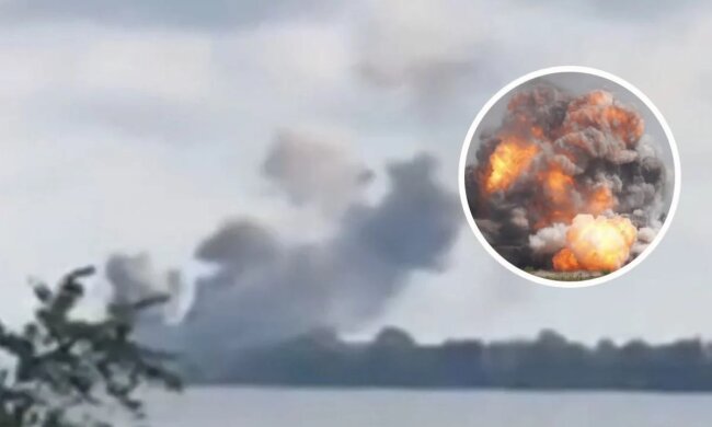 На Херсонщині пролунали потужні вибухи, був удар по Антонівському мосту (відео)