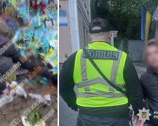 На Майдані Незалежності неадекватна жінка здійснила наругу над Меморіалом Пам'яті загиблим Героям