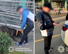 У Києві власник жорстоко побив свого собаку посеред вулиці