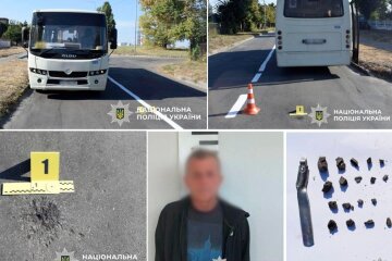 Конфлікт між маршрутчиками в Дарницькому районі закінчився вибухом осколкової гранати Ф-1