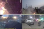 Патрульні допомагали киянам прямо під час нічної атаки по Києву