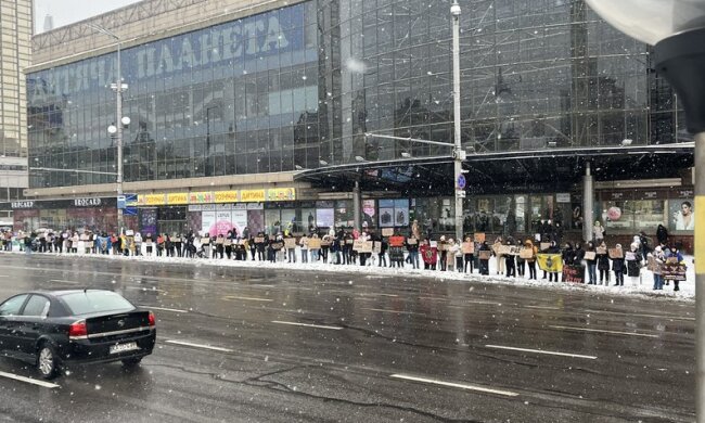 У столиці пройшла акція на підтримку військовополонених