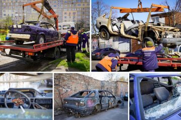 У Києві очищають вулиці і двори від покинутих та знищених обстрілами машин - начальник КМВА