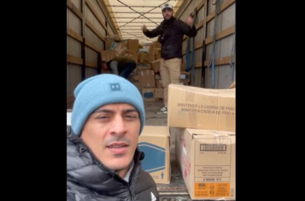 Ранок Георгія Зантараї почався  з розвантаження гуманітарної допомоги (відео)