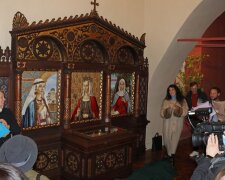 Мозаїчні портрети київських княгинь експонують у соборі Святої Софії
