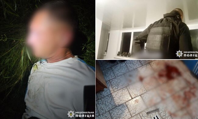 На Київщині домашній насильник напав на поліцейського з ножем, той застосував зброю — обидва в лікарні