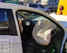 Таксист на підпитку протаранив маршрутку з пасажирами в Києві (відео)