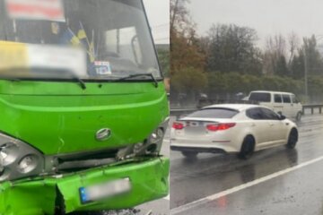 У центрі Києва зіткнулися дві маршрутки - 7 постраждалих, 2 госпіталізовані