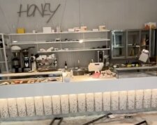 У Києві внаслідок обстрілу майже повністю зруйноване кафе-кондитерська Honey