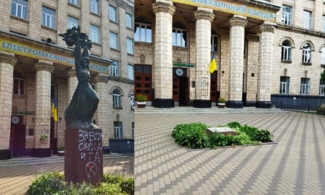 У Солом’янському районі Києва демонтували пам’ятник герою роману радянського письменника Миколи Островського
