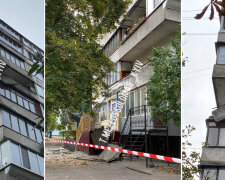 У Києві в Солом'янському районі у багатоповерхівці впав балкон