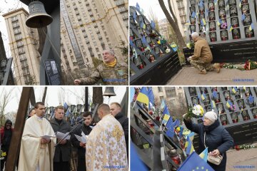 У Києві на алеї Героїв Небесної сотні провели спільну молитву за Україну та борців за її свободу