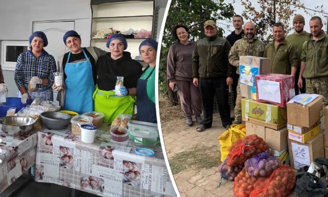 На Переяславщині люди зібрали все, аби зігріти захисників на фронті — шкарпетки, трав’яний чай, заготівлі для гарячого супу