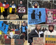 Акція біля головної ялинки країни: родичі полонених нагадали про наших Героїв