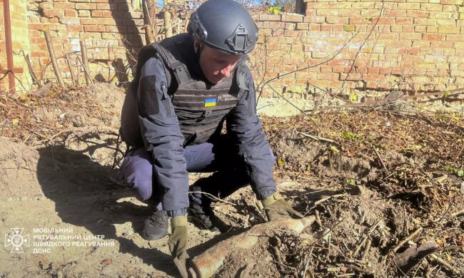 У Київській області виявлено небезпечну мінометну міну «НОНА»