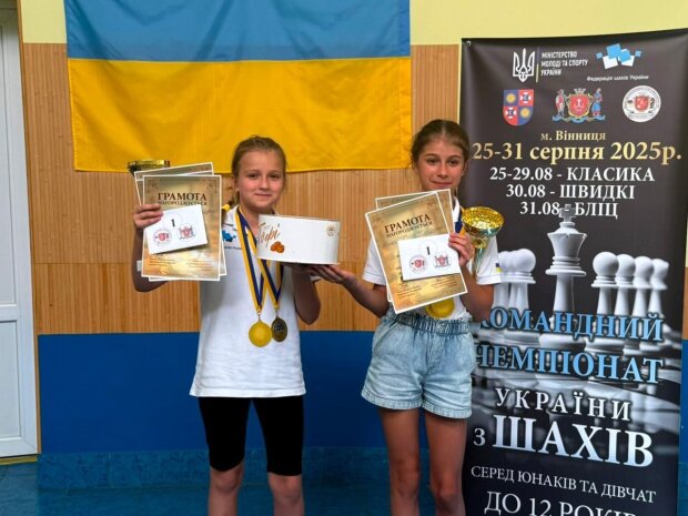 Шахістки з Білої Церкви вибороли титул юних чемпіонок України