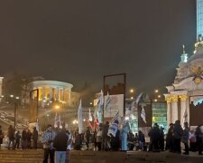 Учасники акції протесту мають намір провести другу ніч на Майдані