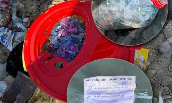 Небезпечні відходи з лікарень Києва викидали просто на стихійні звалища міста
