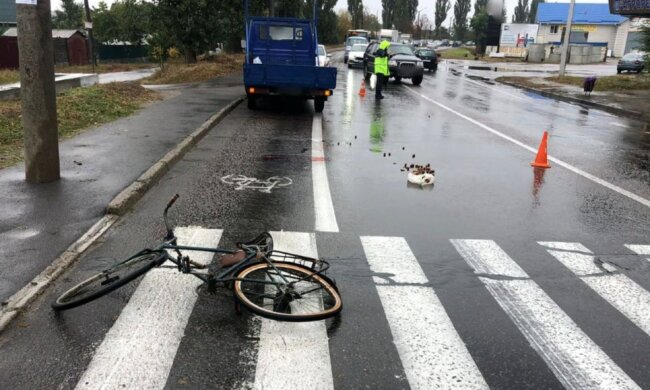 У Білій Церкві на велосипедиста-пенсіонера скоєно наїзд нетверезим водієм вантажівки