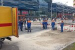 У Києві частково відновили рух транспорту вулицею Антоновича — наразі рухається 1 смуга, ще 1 в планах
